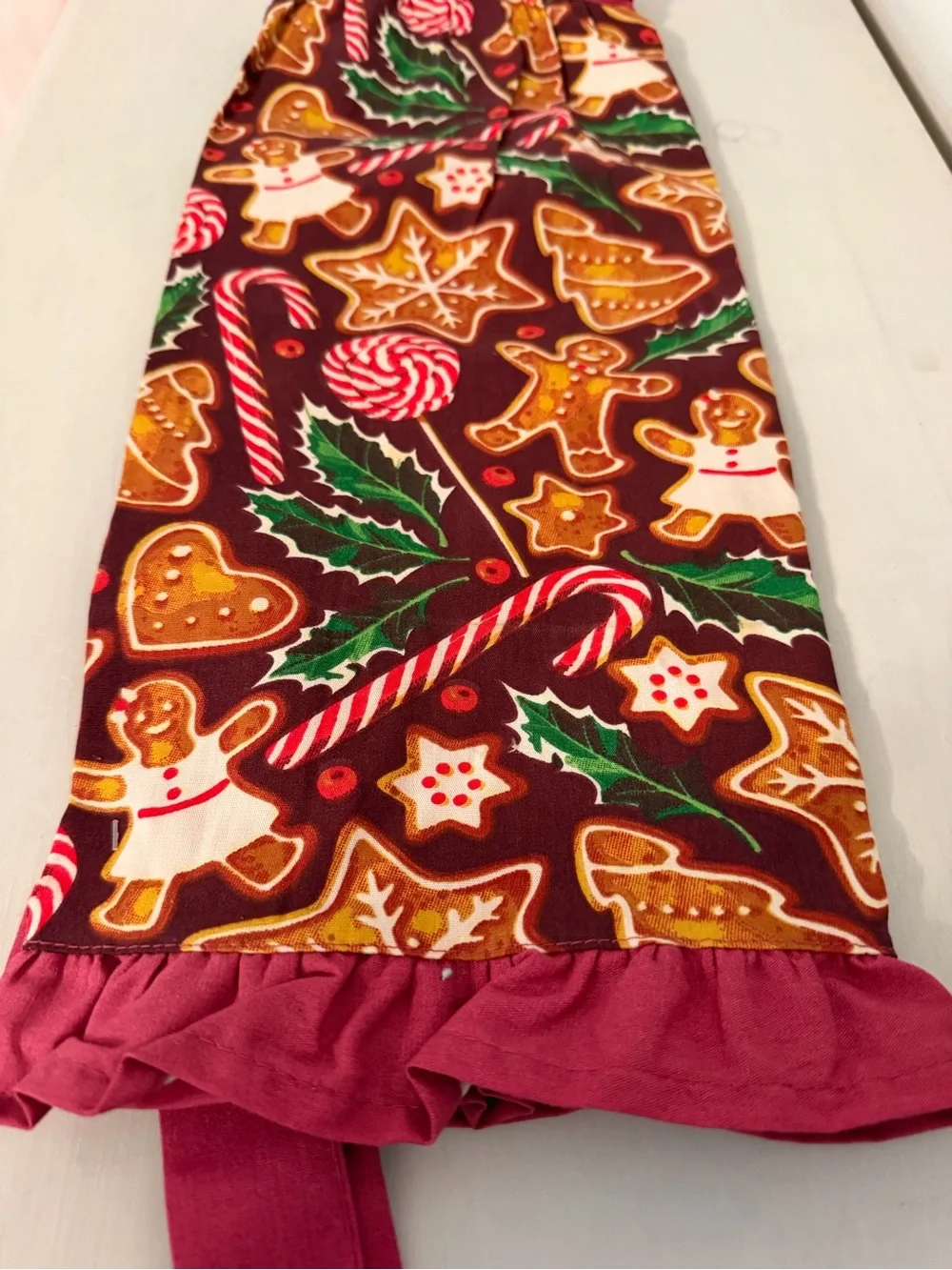 Pantry Apron Cookies Candy Christmas Gingerbread Man One Size Fits Most New